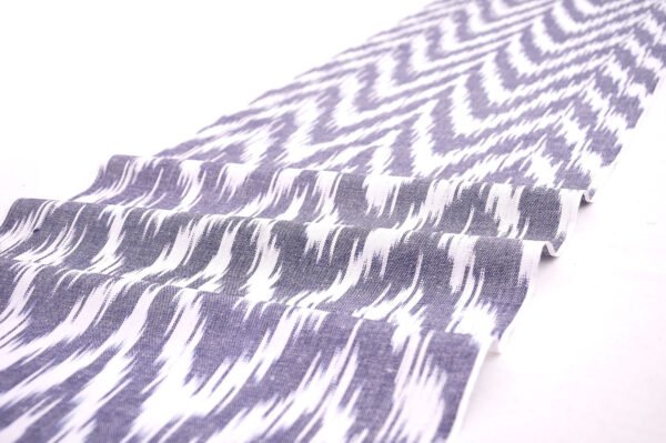 Grape violet Ikat Cotton Textile