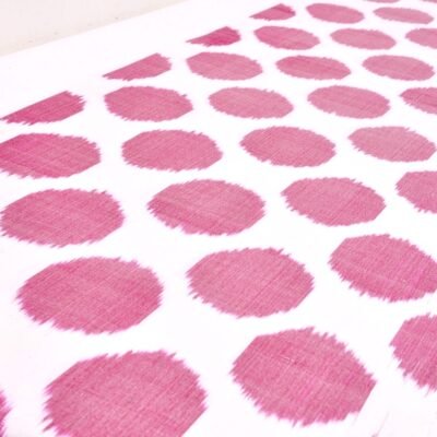 Alternative view of Purple and white silk upholstery