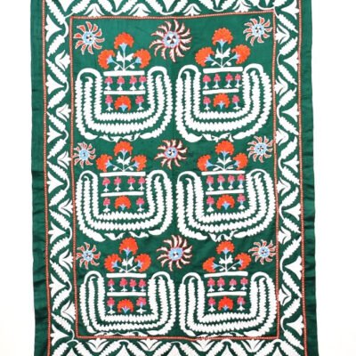 Samarkand Green Suzani Embroidery
