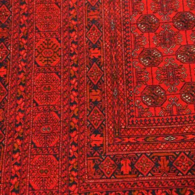 Alternative view of Turkmen Bukharian red woven rug