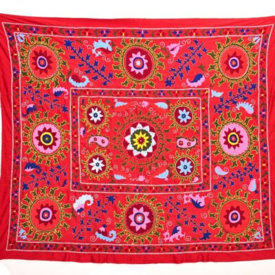 Bukhara Red Suzani Embroidery