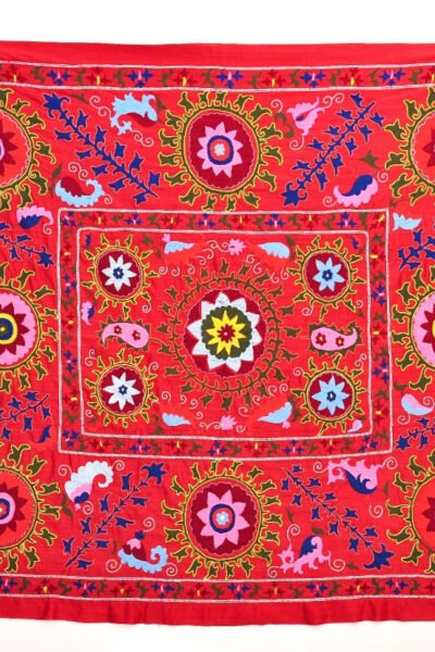 Bukhara Red Suzani Embroidery