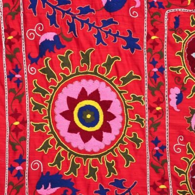 Alternative view of Bukhara Red Suzani Embroidery