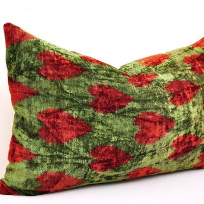 Alternative view of Silk Ikat Velvet Cushion