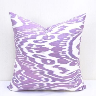 Violet White Decorative Pillow