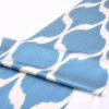 Ikat Blue Diamonds Design Fabric
