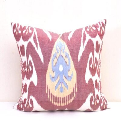 Pale Violet Ikat Cushion Covers
