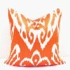 Adras Ikat Pillowcase Orange