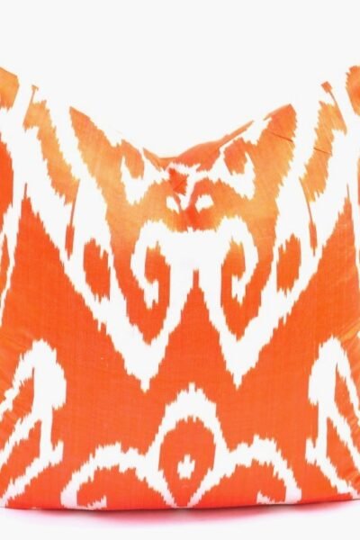 Adras Ikat Pillowcase Orange