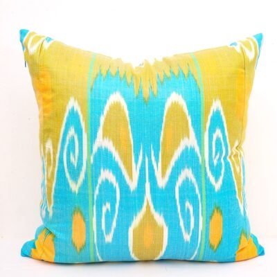 Classic Down Pillowcase in Turquoise Lime Green