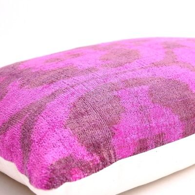 Alternative view of Dark Pink Velvet Decor Throw Pillow