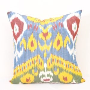 Multicolour Accent Ikat Pillow