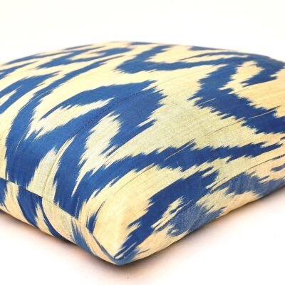 Alternative view of Blue Throw Ikat Pillow Cover