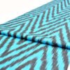 Blue Chevron Ikat Fabric By The Yard