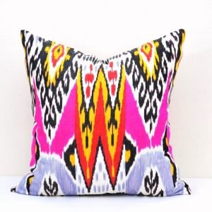 Ikat Pillow Cover Trigons Multicolour
