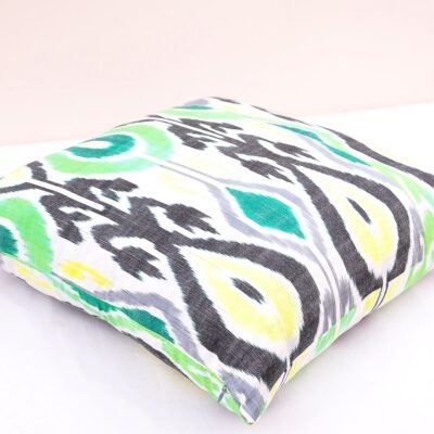 Alternative view of Unique Ikat Fabric Throw Pillow Cover