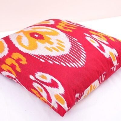 Alternative view of Red Ikat Throw Cushions