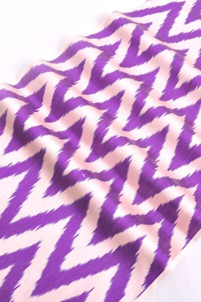 Unique Colored Chevron Ikat Fabric