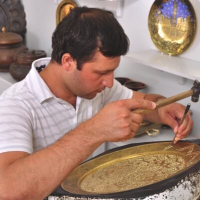 Alternative view of Hand Engraved Copper Plate