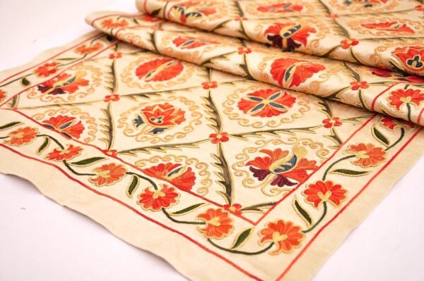 Asian traditional embroidery art Suzani