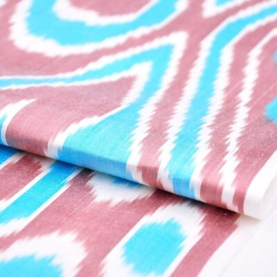 Alternative view of Handloom Ikat Silk Cotton Fabric