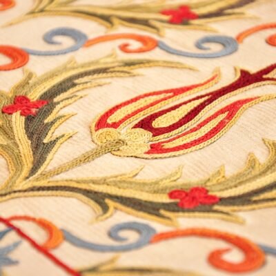 silk suzani embroidery