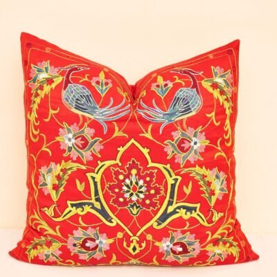 Hand Embroidered Soumak Pillow