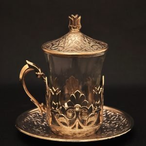 Oriental Turkish Brass Tea or Coffee Cup