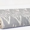 Grey Cotton Ikat Fabric By The Yard