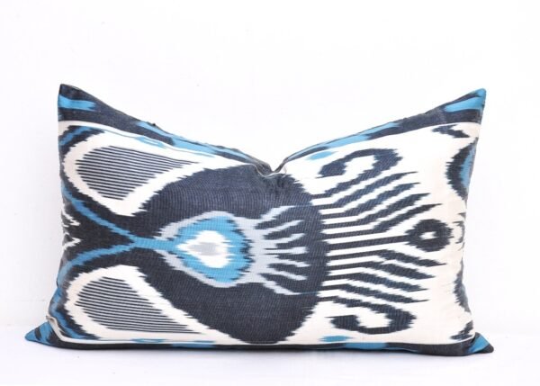 Designer Silk Ikat Accent Pillow Case