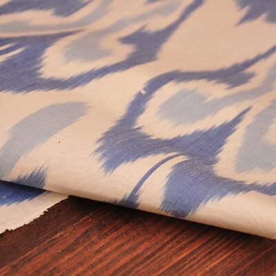 Alternative view of FleurDeLis Silk Cotton Ikat