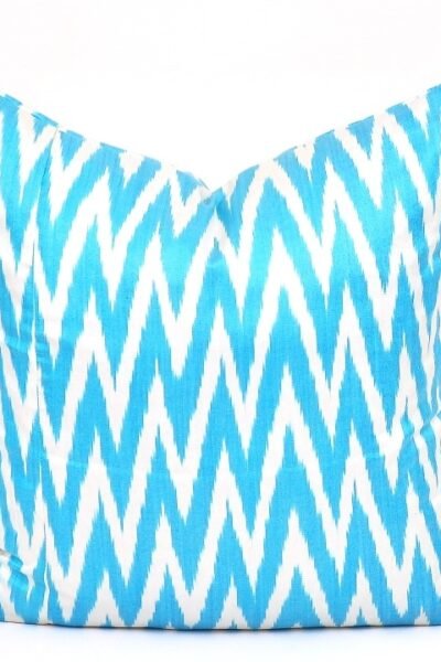 Light Blue Chevron Accent Pillowcase