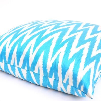 Alternative view of Light Blue Chevron Accent Pillowcase