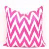 Hot Pink Chevron Pillow Cover