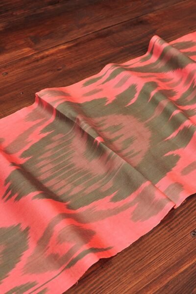 Reddish Silk Cotton Textile