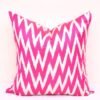 Zigzag Accent Pillowcase Hot Pink