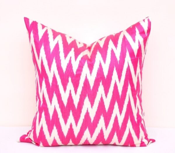 Zigzag Accent Pillowcase Hot Pink