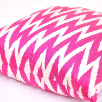 Alternative view of Zigzag Accent Pillowcase Hot Pink