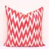 Red Chevron Accent Pillowcase