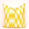 Yellow Chevron Accent Pillowcase
