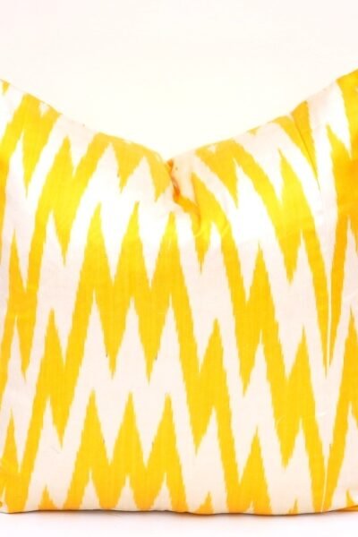 Yellow Chevron Accent Pillowcase