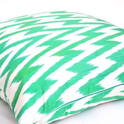 Alternative view of Green Chevron Accent Pillowcase