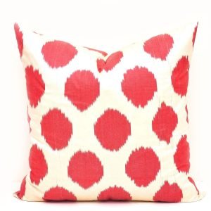 Red Polka Dot Accent Pillow Case