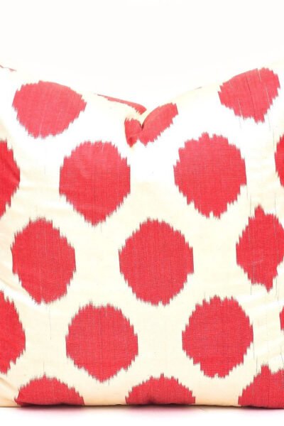 Red Polka Dot Accent Pillow Case