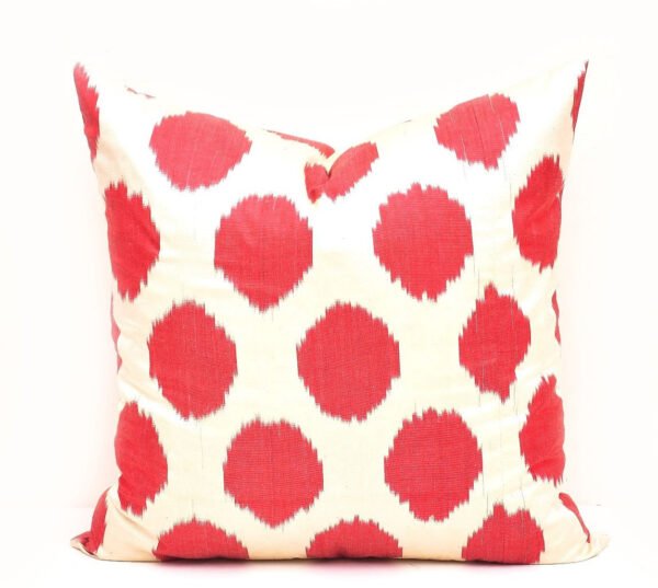 Red Polka Dot Accent Pillow Case