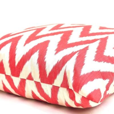 Alternative view of Bold Red Zigzag Accent Cushion