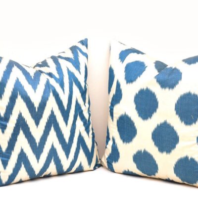 Alternative view of Coordinating Blue Pillow Cover Pair