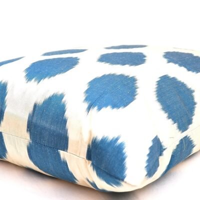Alternative view of Blue Decorative Pillow Polka Dot Ikat
