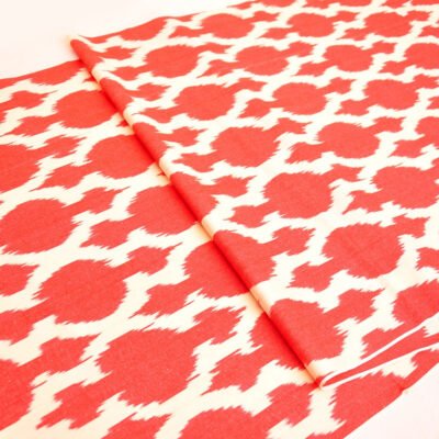 Pomegranate Ikat Fabric Design
