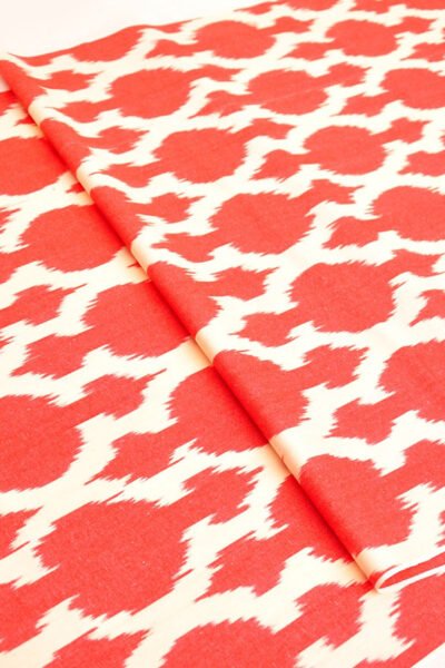 Pomegranate Ikat Fabric Design